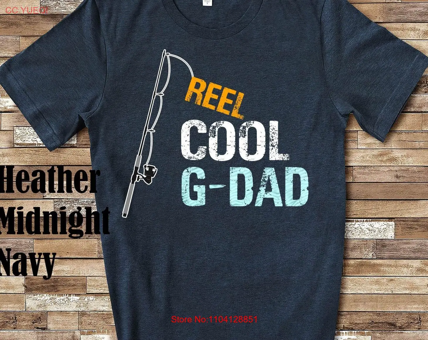 Reel Cool G Dad T Shirt from Granddaughter Grandson Birthday Christmas Fathers Day s for GDad long or short sleeves