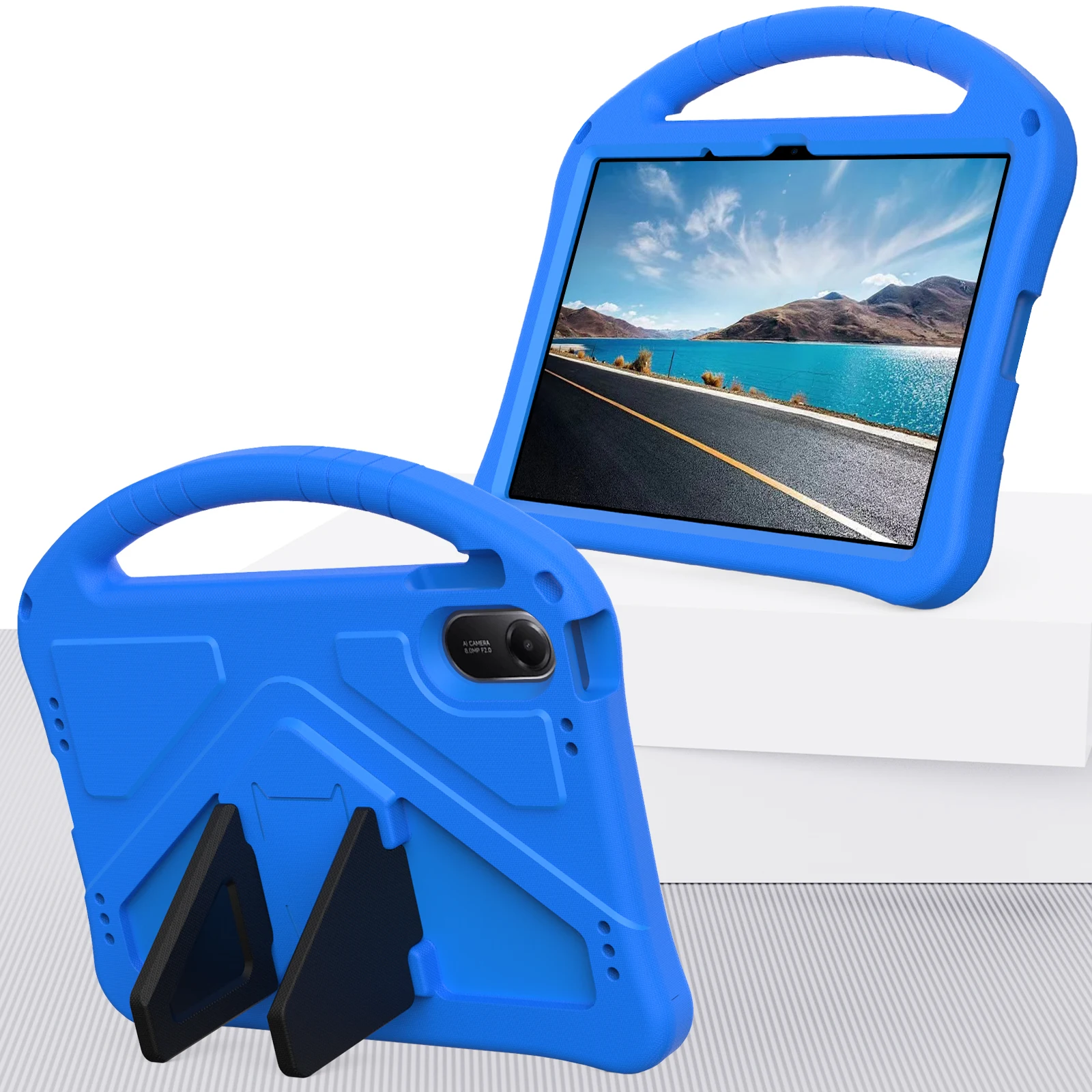 Kids Capa Case For Redmi Pad 2 Pad Pro 9.7 SE 8.7 4G Xiaomi Poco Pad M1 X1 8 7 6 5 Pro EVA Stand Cover With Portable Hand Holder