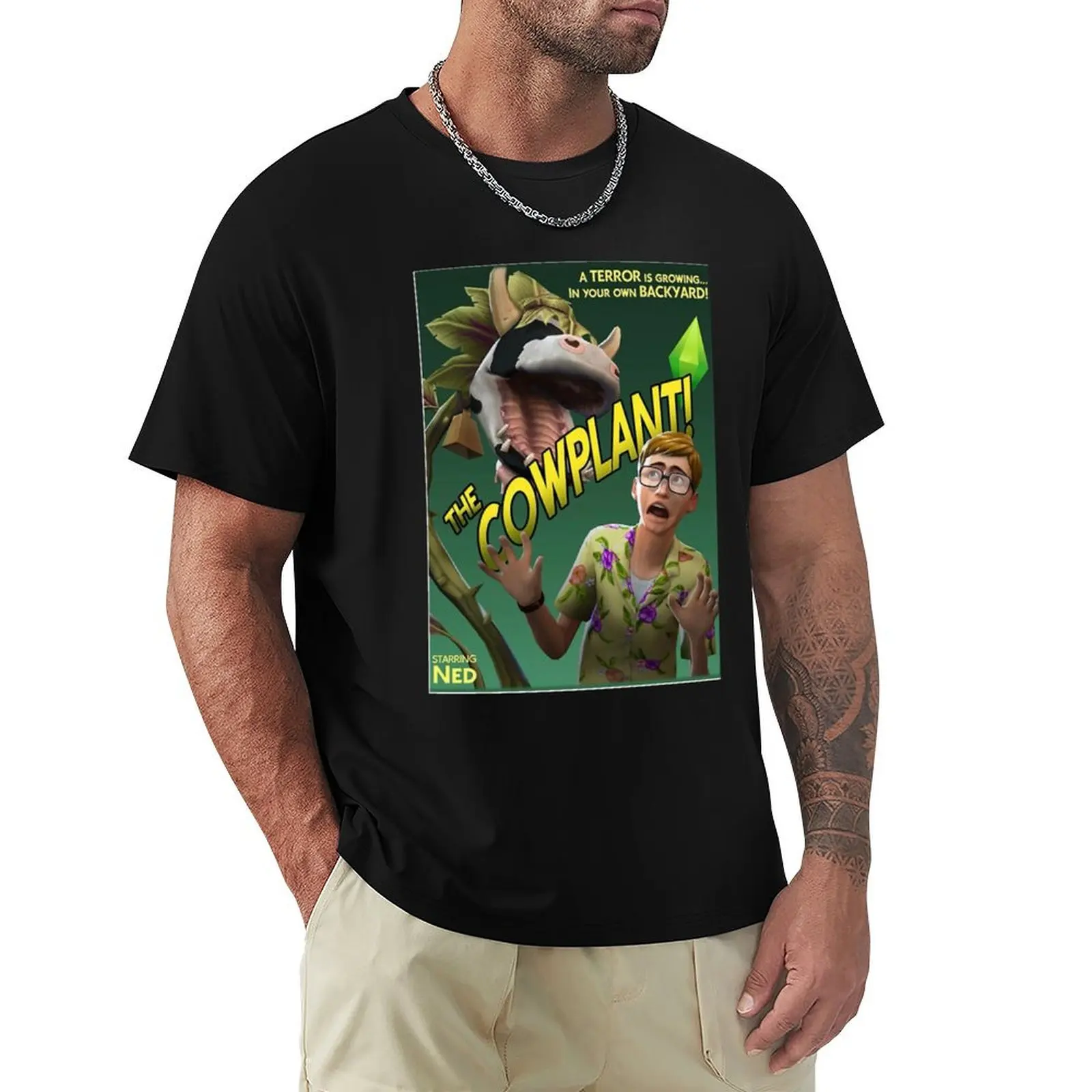 

The Cowplant! Sims 4 T-Shirt Sporty Breathable Short Sleeve T-Shirt