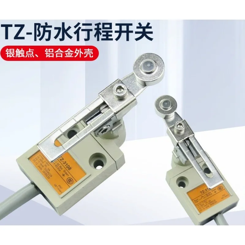 Waterproof with Wire 3 Meters 1 Meter Travel Switch TZ-3101 Self-reset Limit Switch Silver Touchpoint