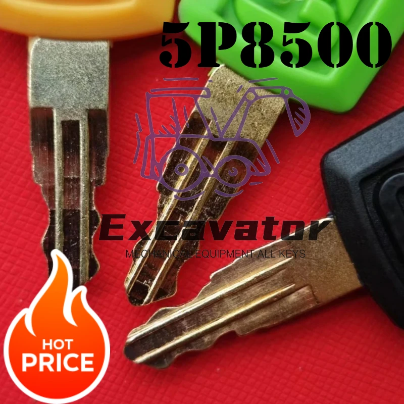 

New Green/Yellow/Red Start Ignition Keys 10/9/5 pieces For Excavator Key For CATE305.5 307 313 320D2GC
