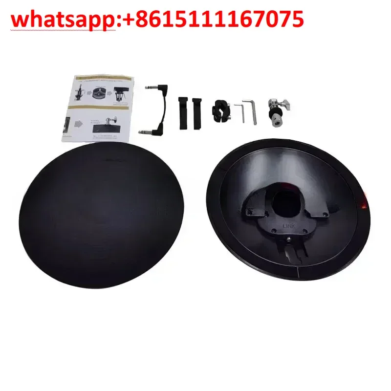 Lemon Drum Accessories 12 Inch Double HiHat Cymbal Kit With Trigger Controller, Universal Electronic Drum Hi Hat Parts