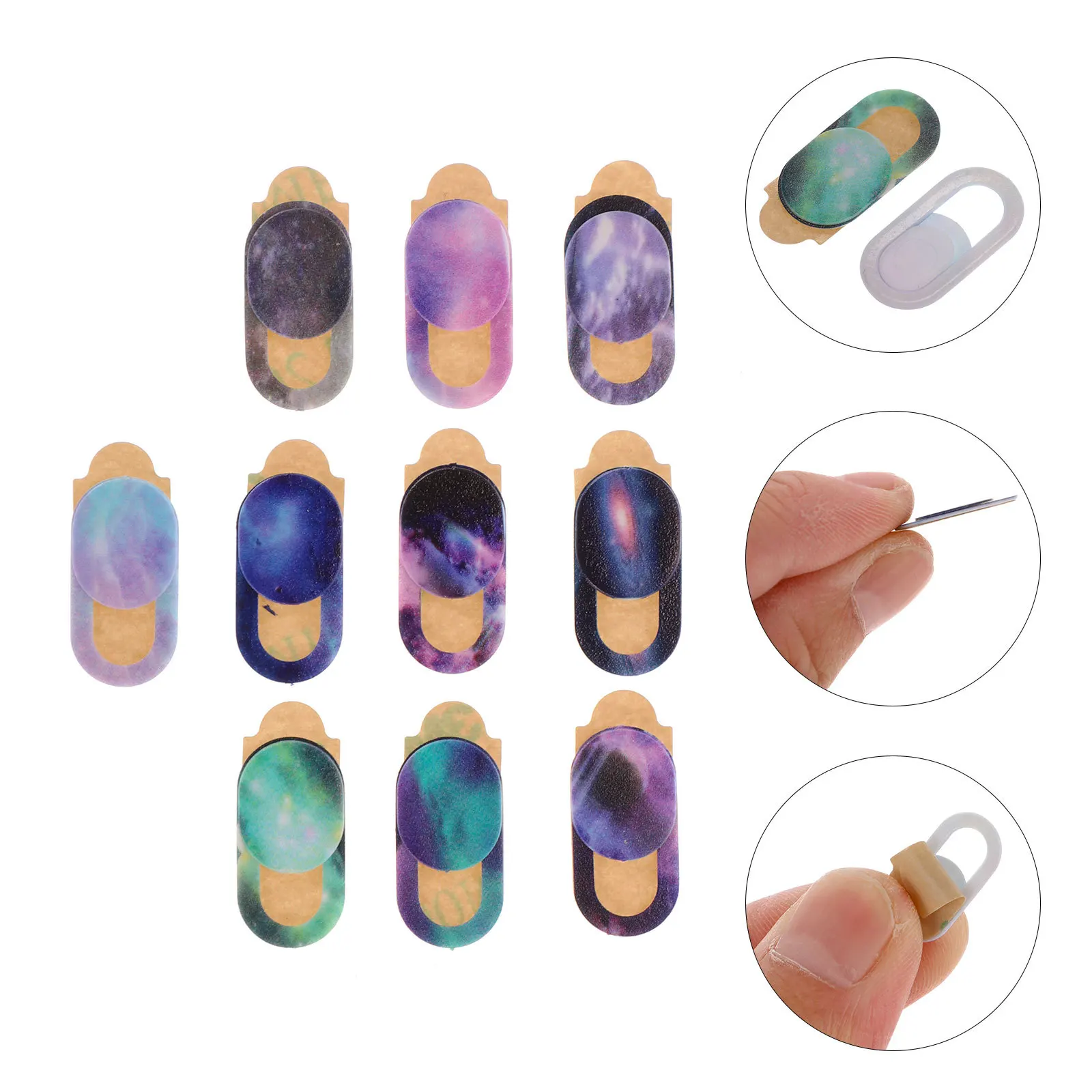 

10Pcs Webcam Protective Covers Ultra-Thin Durable Sliding Cover for Computer Phone Multi-Functional Web Camera Covers