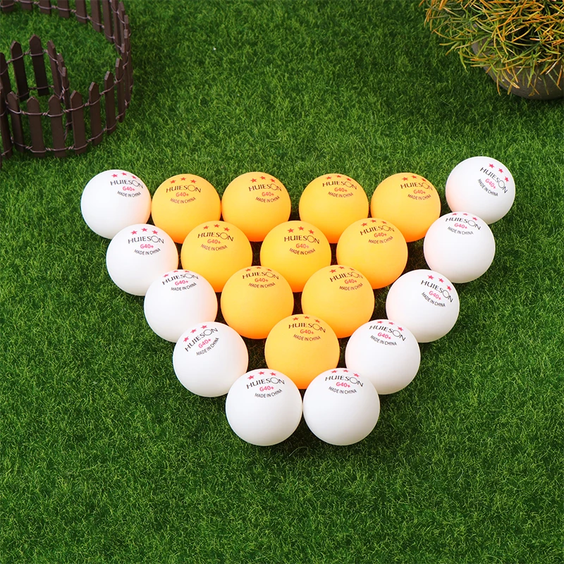 10Pcs 3 Star Table Tennis Training Balls G40+ White Orange ABS Ping Pong Balls For Table Tennis Club Training Pingpong Balls