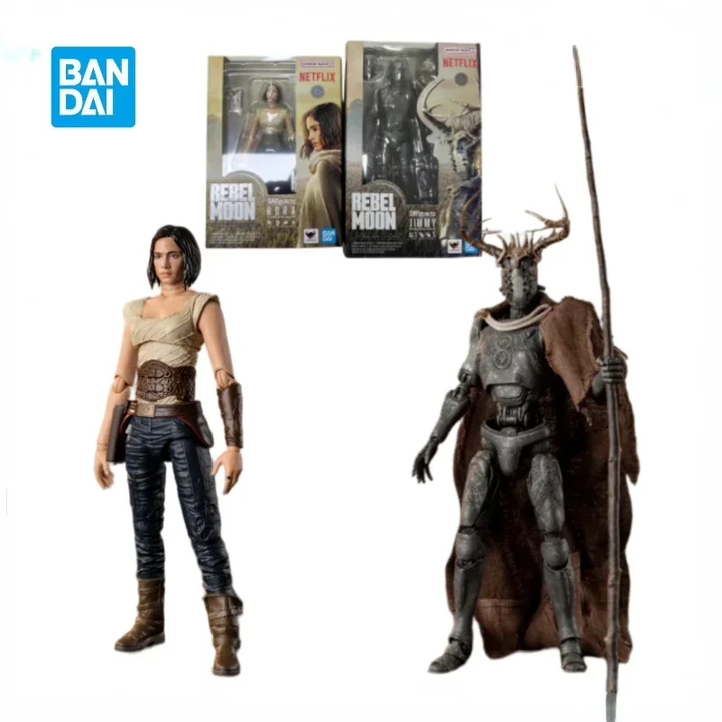 

In Stock Genuine Bandai Rebel Moon SHF A Child of Fire Kora Jimmy Anime Action Figures PVC Model Toys Collectible Gift for Toys