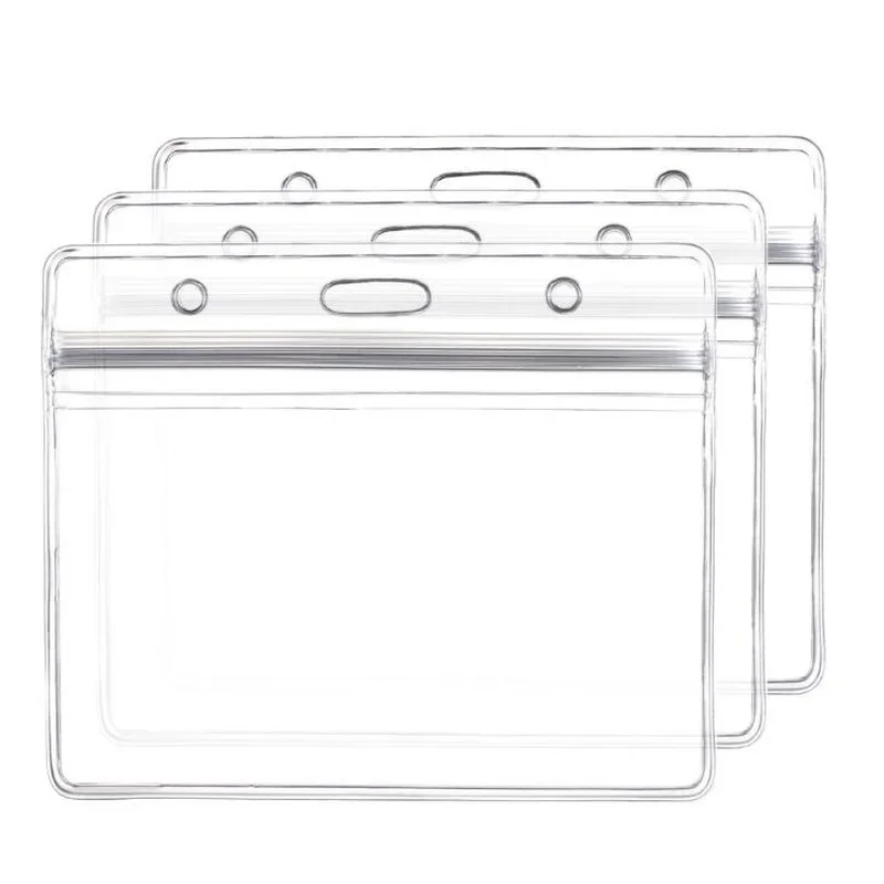 Imagem -01 - Soft Vertical e Horizontal Badge Holder Working Permit Case Tag id Transparente Passe do Empregado Work Card Cover Protector Protector 10 Pcs por Conjunto soft vertical e horizontal badge holder working permit case tag id transparente passe do empregado work card cover protector protector 10 pcs por conjunto 01