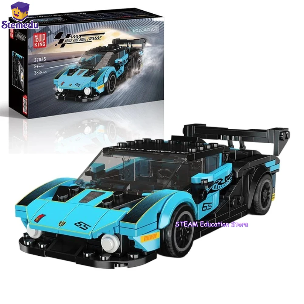 

MOLD KING 27065 Мини-автомобиль серии 383 шт. Набор строительных блоков для детей и любителей моделей DIY Сборка кирпичей Игрушки Рождественские подарки