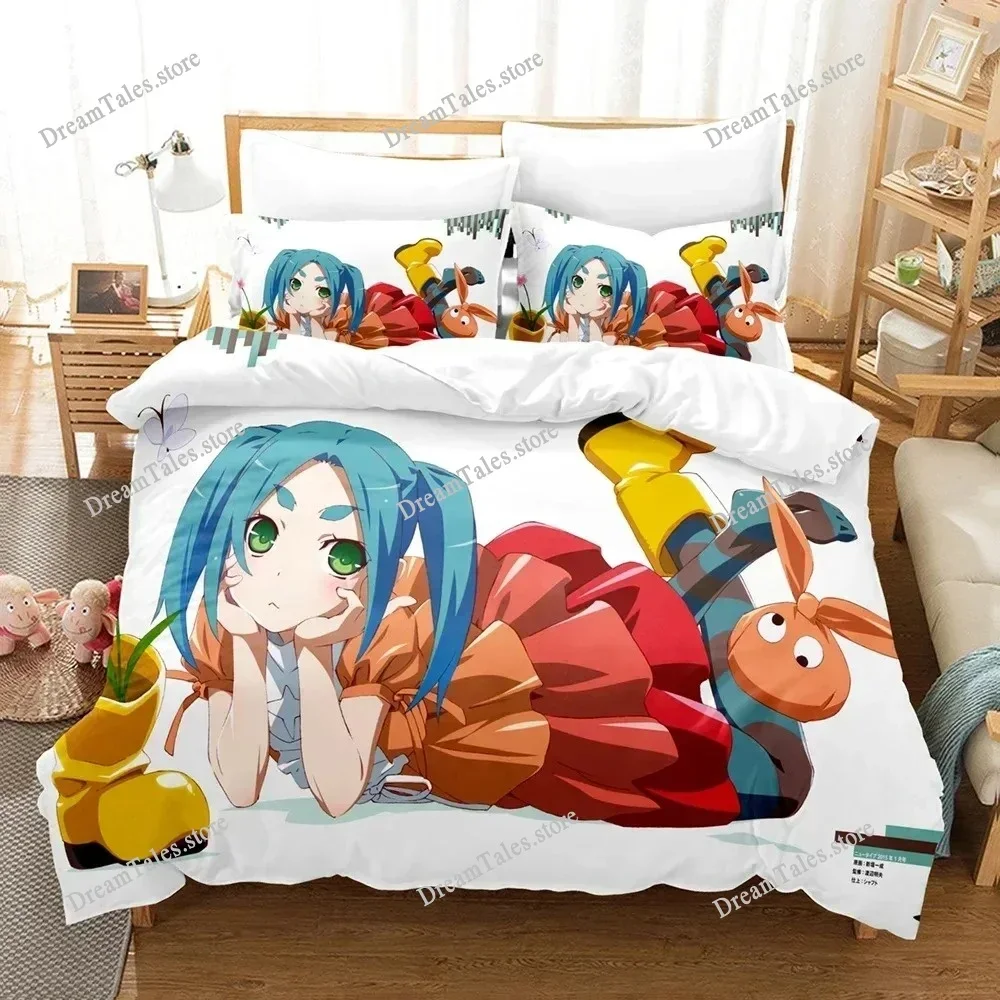 

New 3D Print Monogatari Series Bedding Set Anime Araragi Koyomi Duvet Cover Double Twin Full Queen King Adult Kids Quilt Cover96