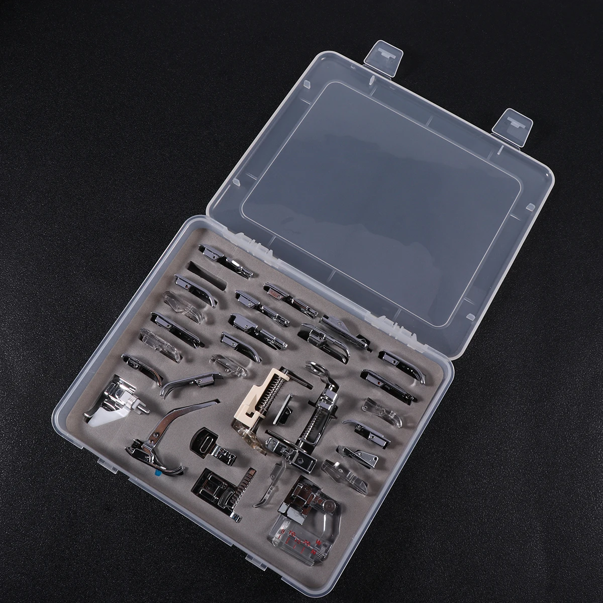 

Machine Presser Foot Set Accessories For Low Sewing Machines Durable Alloy Metal Easy Install Compatible With Baby Lock