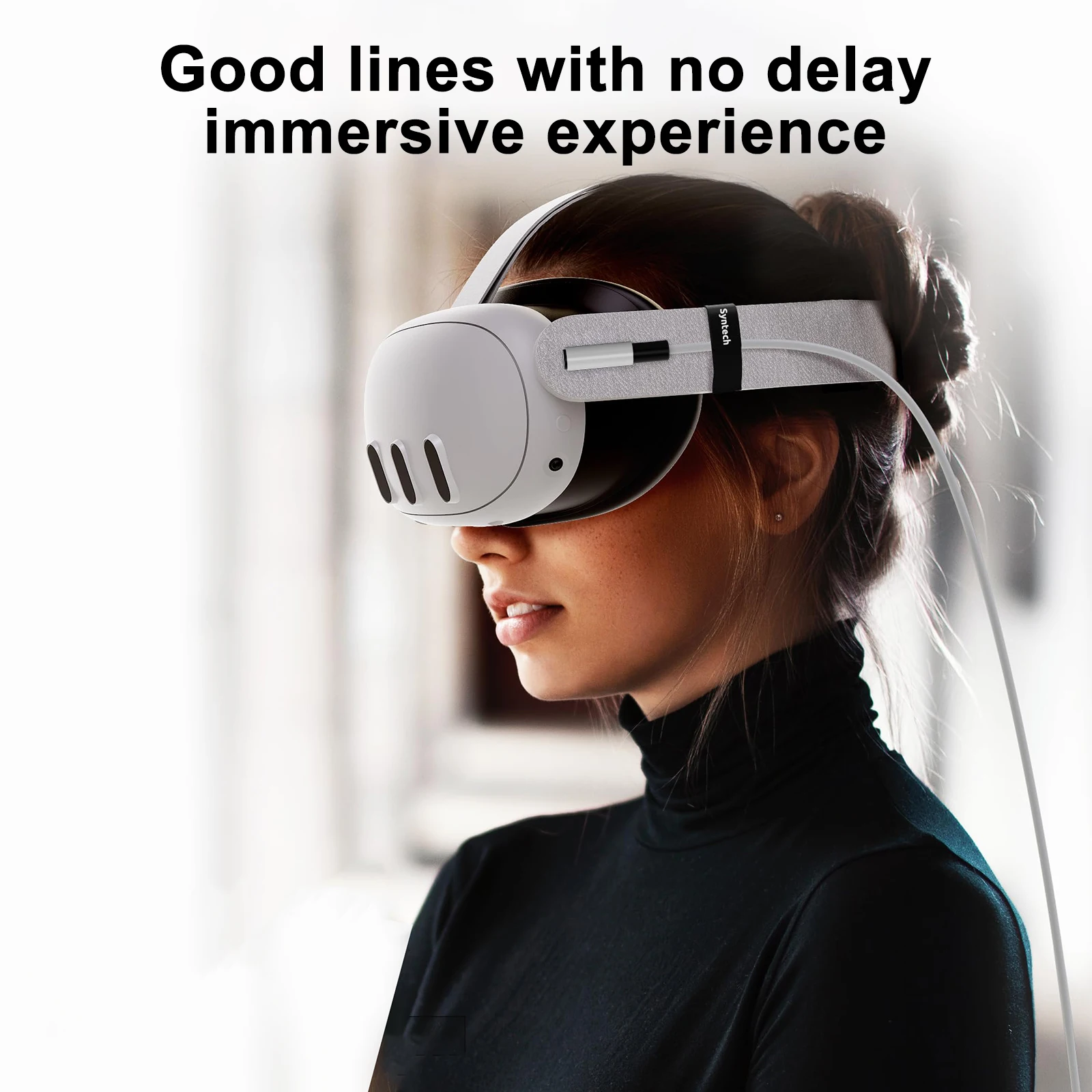 كابل ربط VR لملحقات Meta Quest 3s كابل USB 3 Type C لنقل البيانات شحن سريع لملحقات Oculus Quest 3S 5 متر