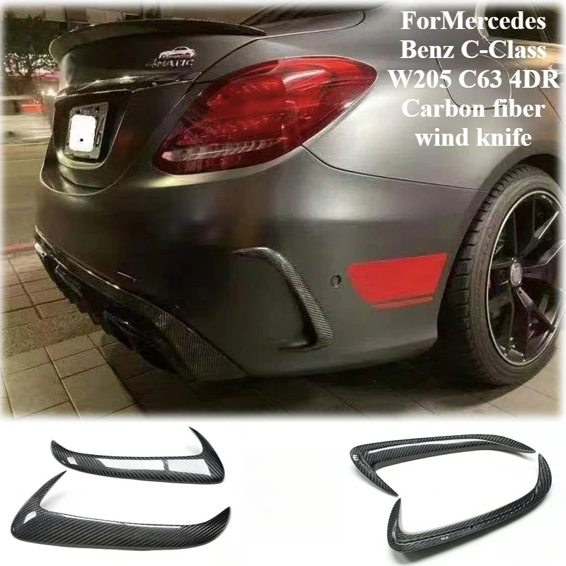 

High Cost-effectiveness Suitable ForMercedes Benz C-Class W205 C63 4DR Carbon Fiber Rear Bumper Wind Blade