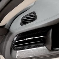 Carbon Fiber Pattern Interior Dash Air Outlet Bezel Trim Mouldings For Kia Cadenza K7 2017 2018 2019 2020 2021 Accessories