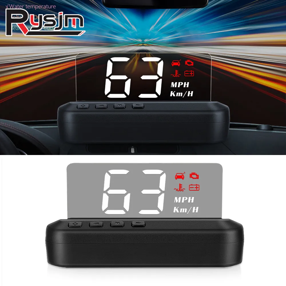 C100 OBD2 HUD проекционный дисплей автомобильный спидометр EOBD проектор на лобовом стекле вождение бортовый компьютер авто электронные аксессуары