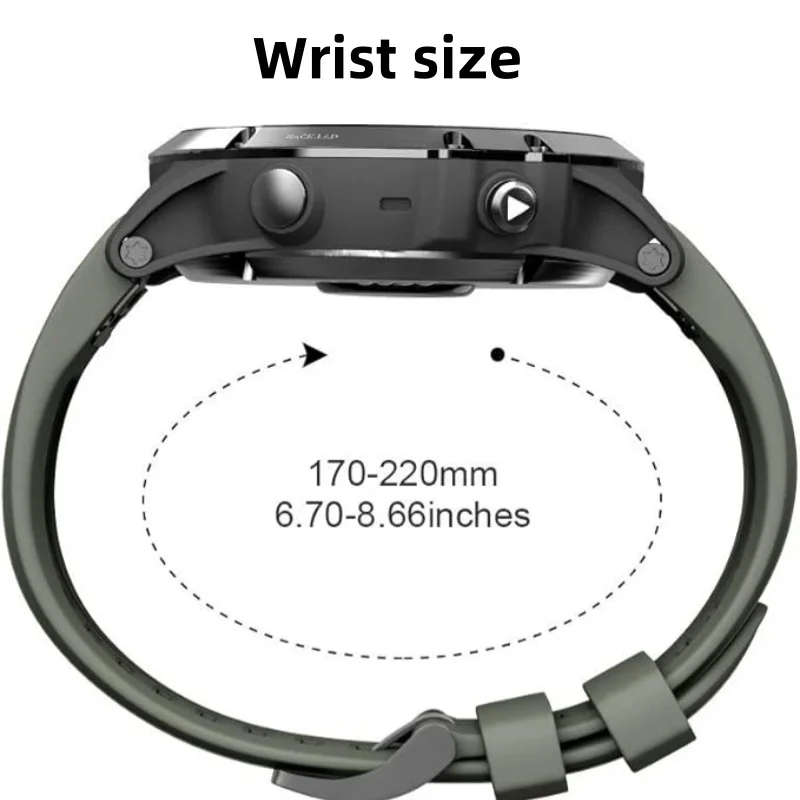 22 26MM Silicone WatchBand Strap For Garmin Fenix 7 7X 6X 6 Pro 5 5X Plus Epix Gen2 Enduro 2 WristStrap QuickFit Release Bracele