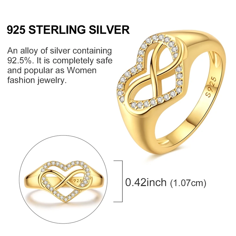 925 Sterling Silver Star Sky Ring