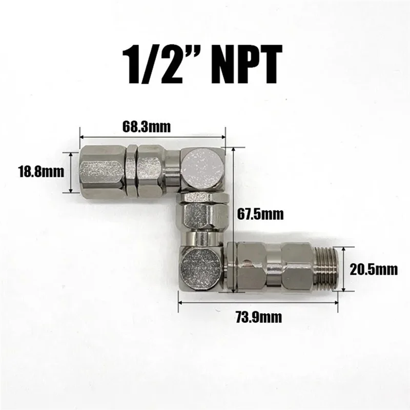 Acessórios para pulverizador mal ventilado, tipo z, 360 graus, 1/2 a 1/2, junta giratória 202577, mangueira de alta pressão, pistola de pulverização