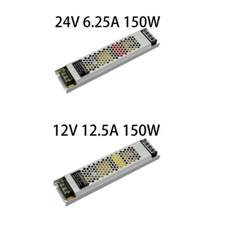 Ultra Thin LED Power Supply DC12V 24V Lighting Transformers 60W 100W 150W 200W 300W 400W LED Driver Adapter Converter LED Strip