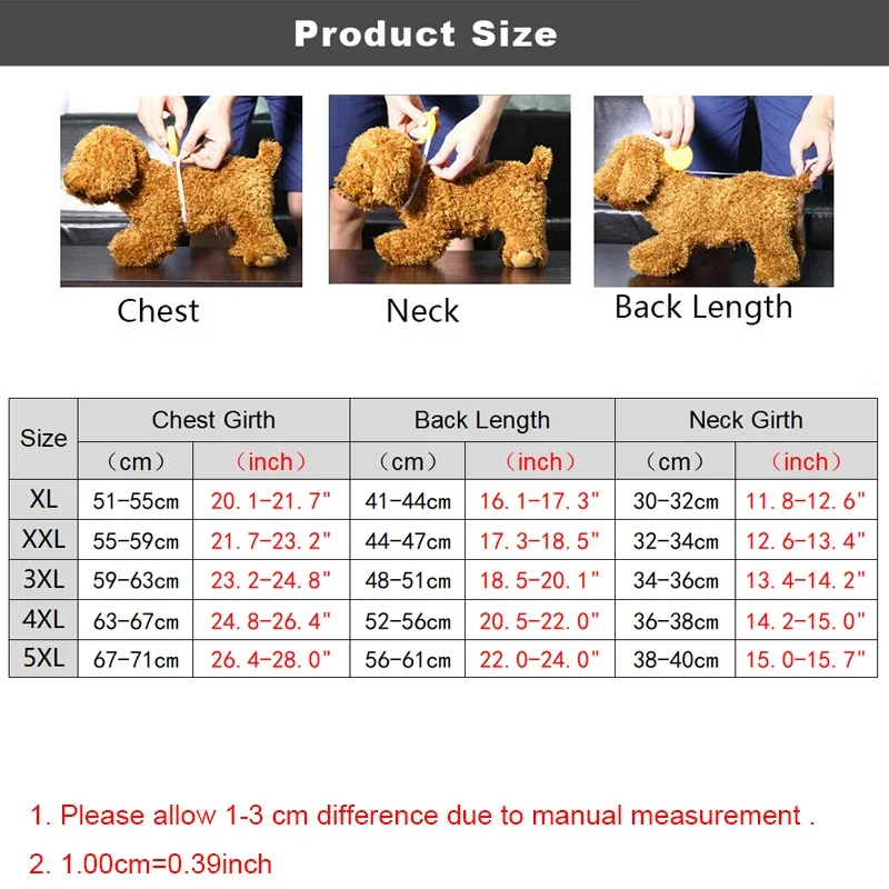 Winter Onesies for Dogs Large Soft Puppy Clothes High Neck Warm Italian Greyhound Clothes Loose Four Legged Thick Dogs Suits