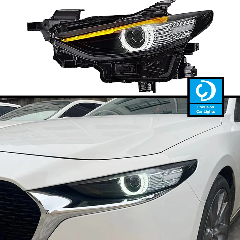 Car Front Headlight  For Mazda3 Axela LED HeadLamp 2020-2021 Styling Dynamic Turn Signal Lens Automotive Accessories Assembly 2