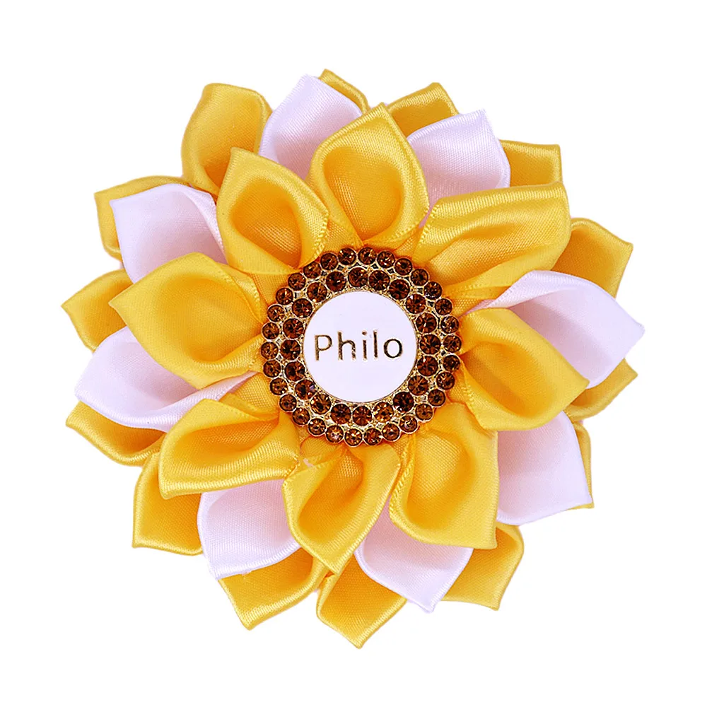 شريط من قماش SGR-Fabric زهرة الصدر للنساء ، اليونانية ، دبوس فيلو ، نادي نسائي ، أعضاء المجتمع ، المجوهرات الراقية