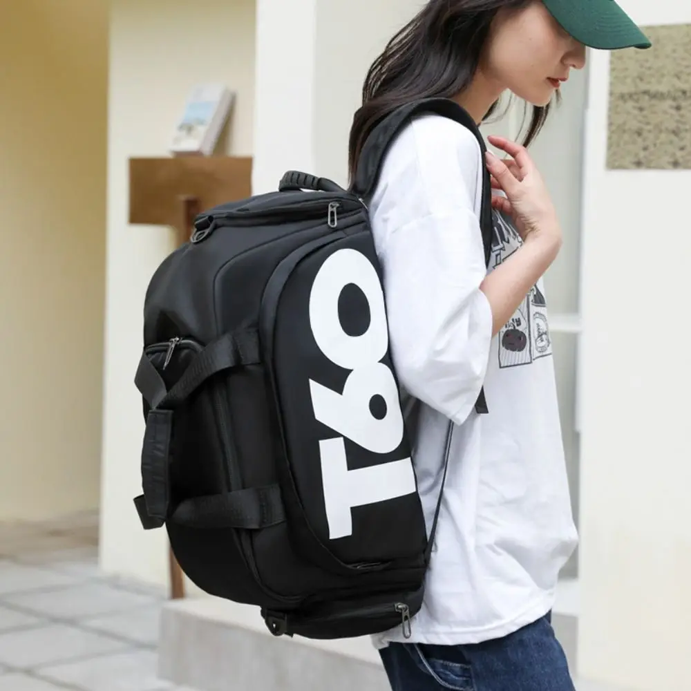 

Новый большой вместительный дорожный спортивный рюкзак Оксфорд, водонепроницаемая сумка для багажа, сумка для сухого и влажного разделения, спортивная сумка для спортзала