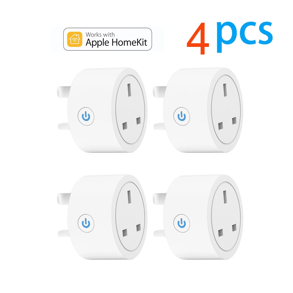 20A Tuya Smart Socket WiFi UK Plug 3pin Adapter Home Alexa Voice Control With Energy Monitering Timer Function Power Outlet Set image 3