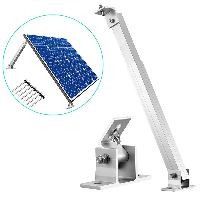 For Adjustable Photovoltaic Bracket 15-30 Degrees Front and Rear Foot Color Steel Tile Iron Roof Solar Panel Bracket