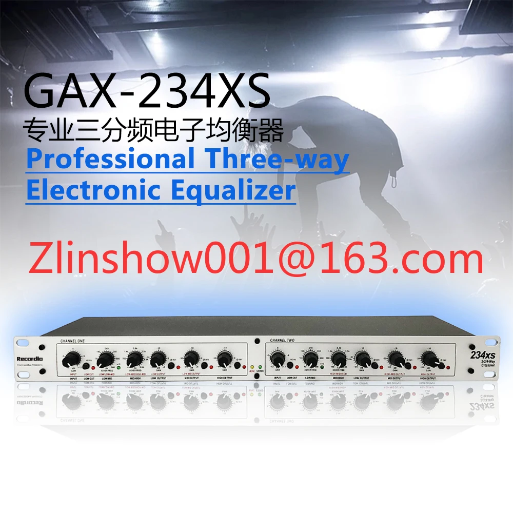 234xs Subwoofer Crossover Stereo 2/3 Way, Mono 4-Way Professional Sound Equipments Crossover Audio