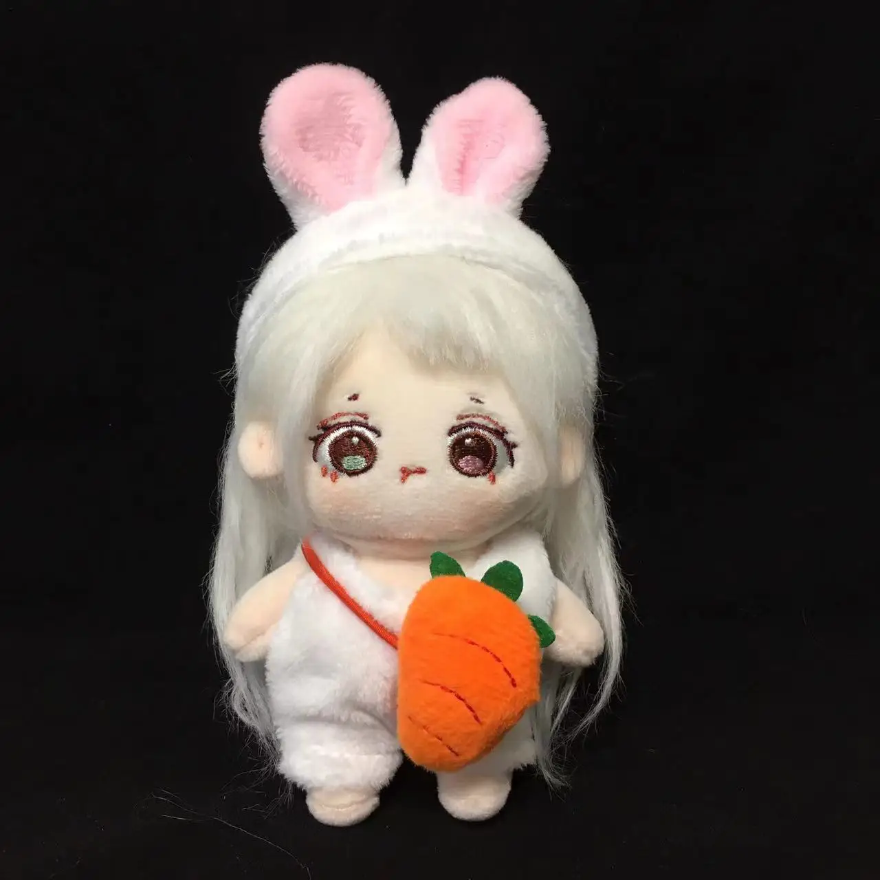 

Hand-made 10cm normal body cute rabbit radish suit star doll cotton doll doll clothes without dolls