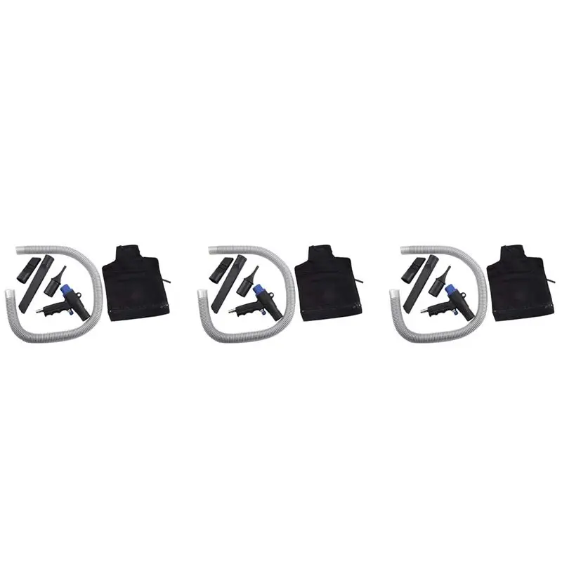 ABGE-3X 2 In 1 Air Duster Compressor Kit Multifunction Air Vacuum Blow Pneumatic Vacuum Suction Cleaner Tools