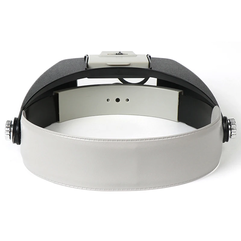 10X Headband Magnifier Glasses Adjustable Helmet Style Loupe Lens LED Lights Microscope For Repairing Watch Jewelry Reading
