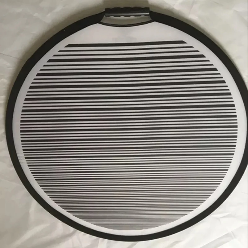 Portable 80cm Circular Striped Flexible Foldable PDR Lined Light Reflector Board Round Dent Panel Car Dent Remover Check Tool