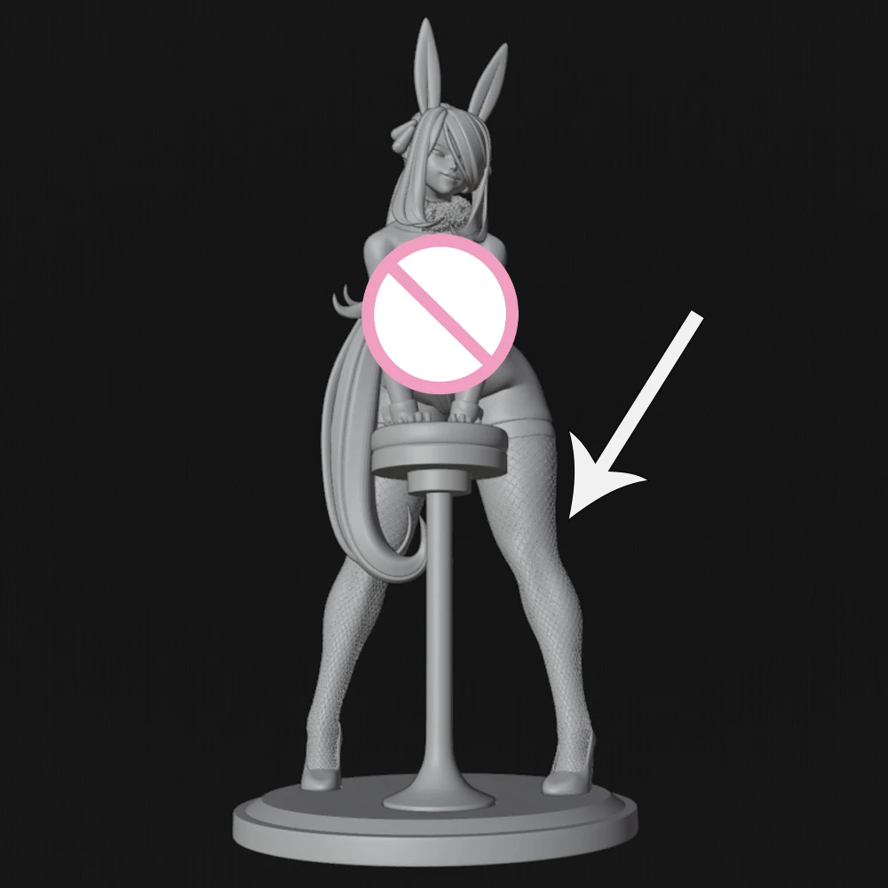 

1/24 3d Printing Model Kit Pretty Bunny Girl NSFW Final Resin Figure Model Kit DIY Miniature Reduction Statue Unpainted Kit Toys