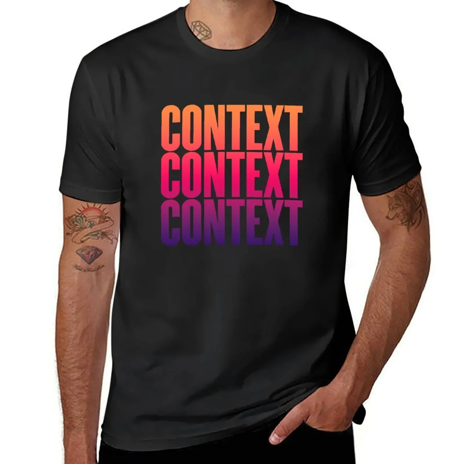 Context, context, context. v.5 T-Shirt man clothes basketball graphic tees mens t shirts