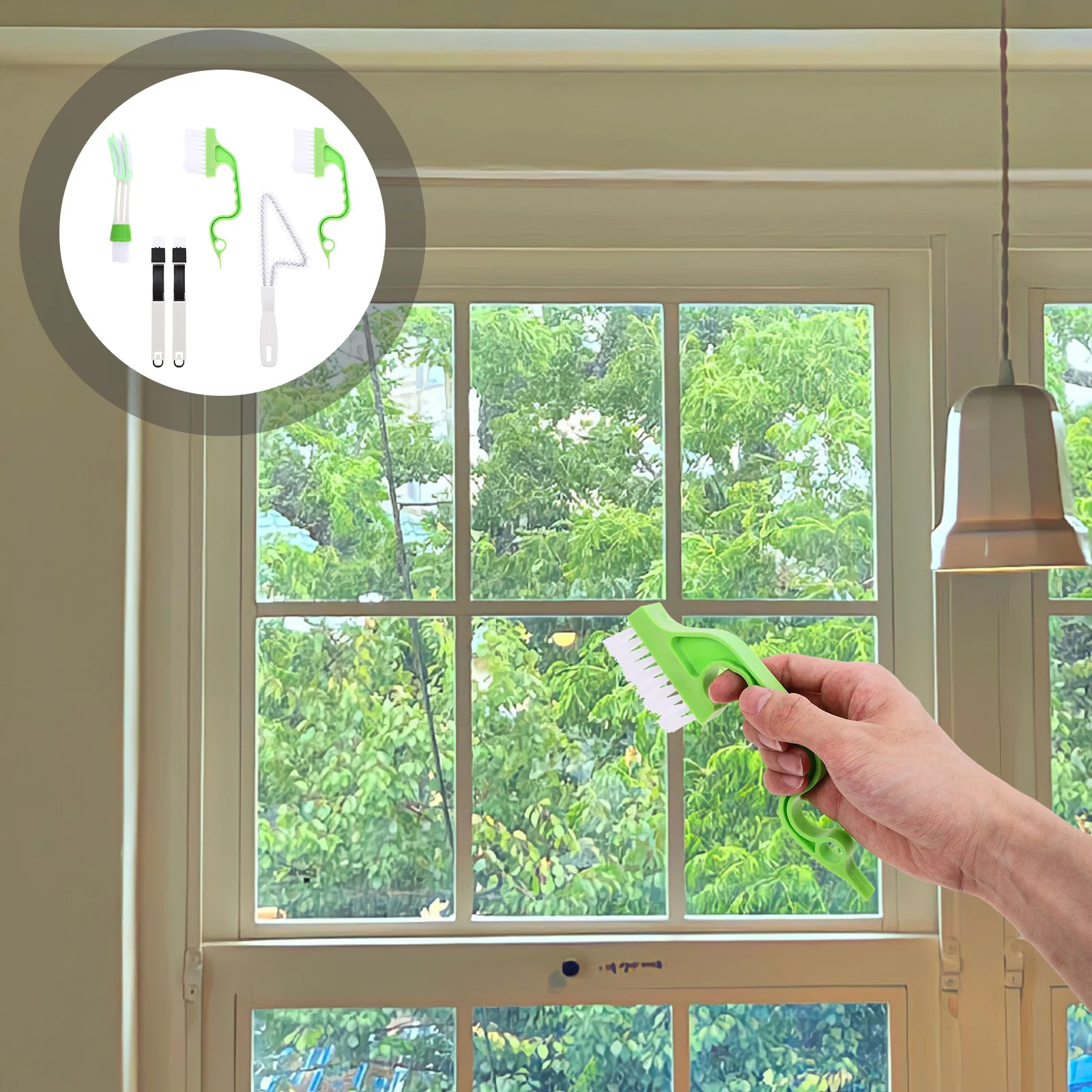 

1 Set Window Blind Duster Cleaning Brushes Hand-Held Groove Gap Tool For Hard To Reach Areas Air Vent Cleaner Brush Blinds Ac