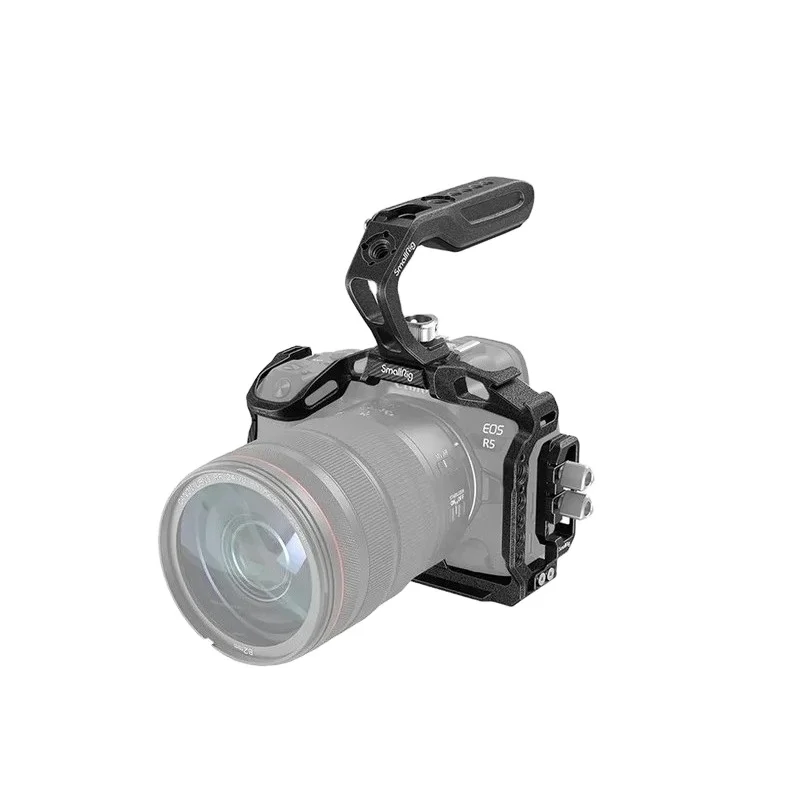 

3233/3234 Комплект Black Mamba с кабельным зажимом и верхней ручкой, совместимый с клеткой для камеры Canon EOS R5 R6 R5 C