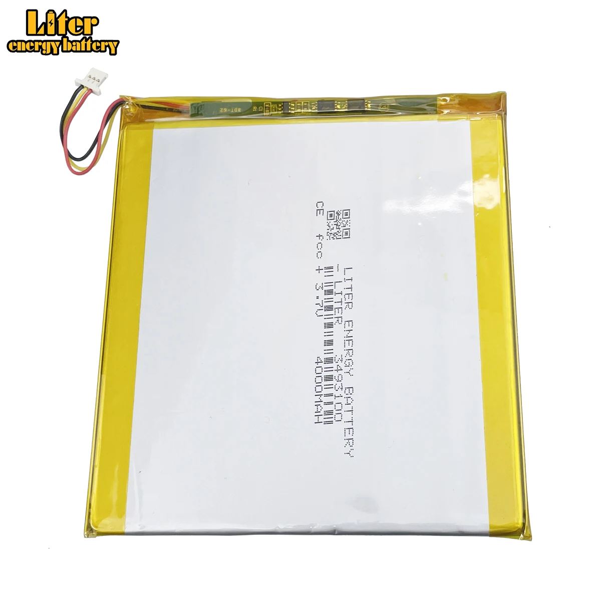 1.0mm - 3 Pin plug 3.7 V 3493100 3595100 4000mah Rechargeable lipo battery li ion polymer lithium battery tablet pc