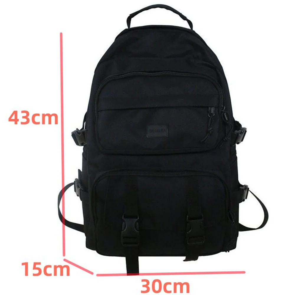 Men Multifunctional Casual Backpack Schoolbag Teenagers Travel Sports Fashion Bag Black School Pack for Male Female Women