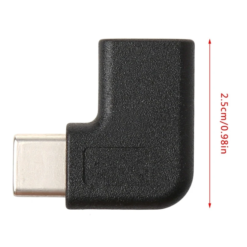 90 درجة الزاوية اليمنى USB 3.1 نوع C ذكر إلى أنثى USB-C محول محول