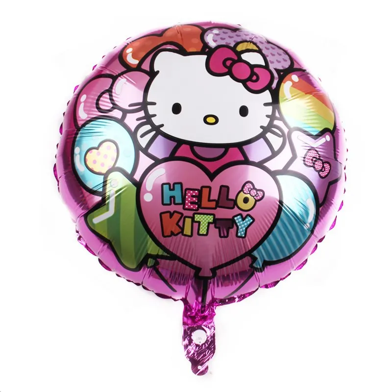 Palloncino Hello Kitty da 18 pollici Kawaii Anime Figure Sanrio Balloon Kids Happy Birthday Party Decoration Cute Cartoon Balloon Supply