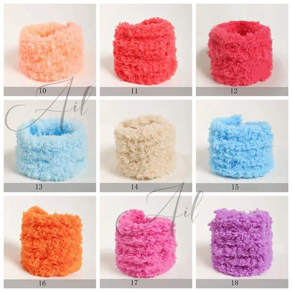 Iron Wire Wire Twist Stick Felt Fabric Plush Strips Thread Ribbon Bar Multicolor Cute Plush Wool Stick Crafts Toys