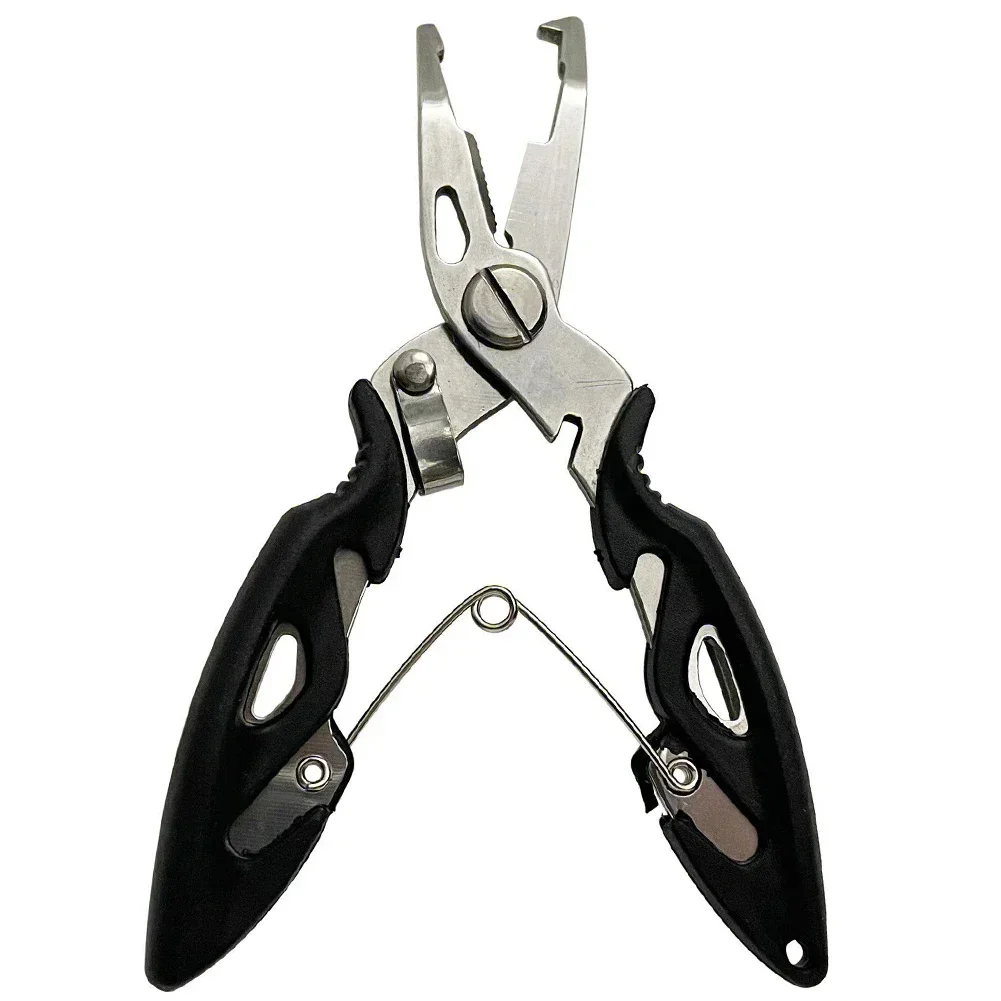 1 Pc Fishing Pliers Fixed Lock Design Lure Pliers Fishing Pliers Aluminum Split Ring-Hook Remover-Line Cutter Versatile Tool