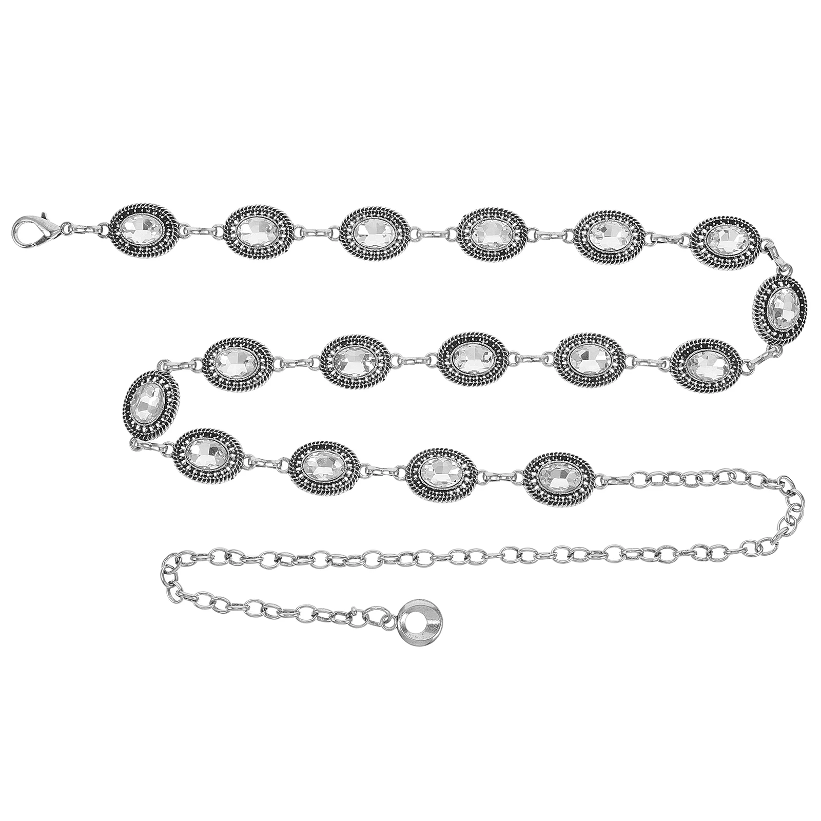 

Vintage Waist Chain Belt Western Metal Belt For Women Cowgirl Chain Belts Dress Jean Concert Outfit Adjustable Length Hollow