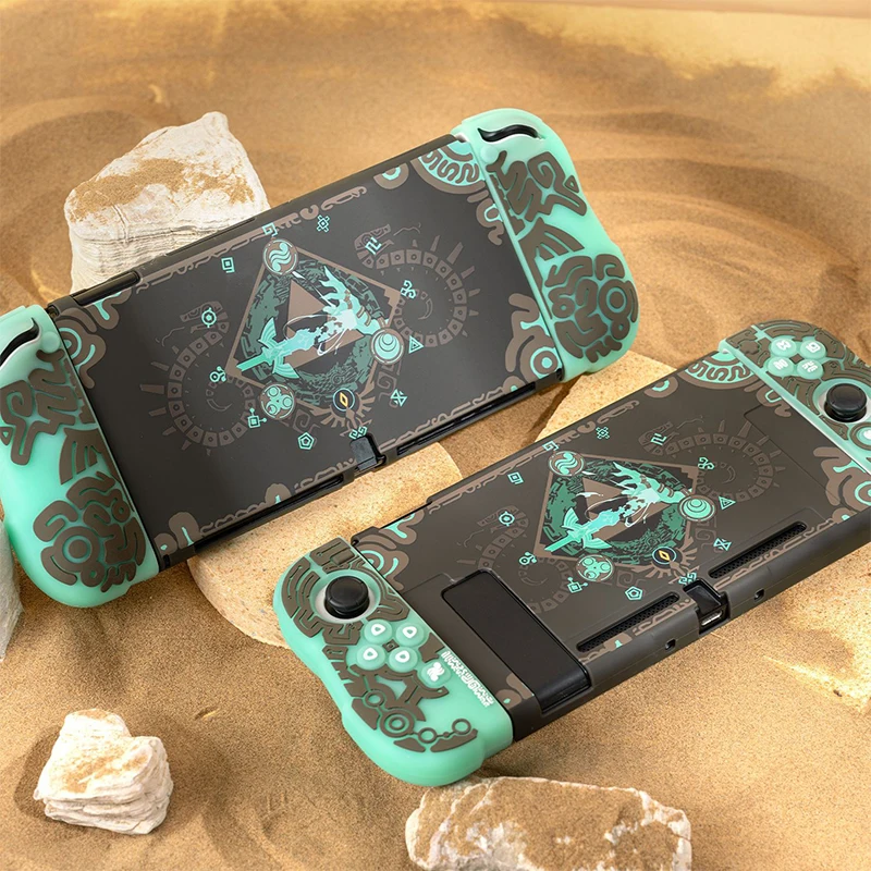 

Luminous Hard Case For Nintendo Switch Oled/ Switch Protective Shell NS Switch Joy-Con Controller TPU Soft Hand Grip Full Cover