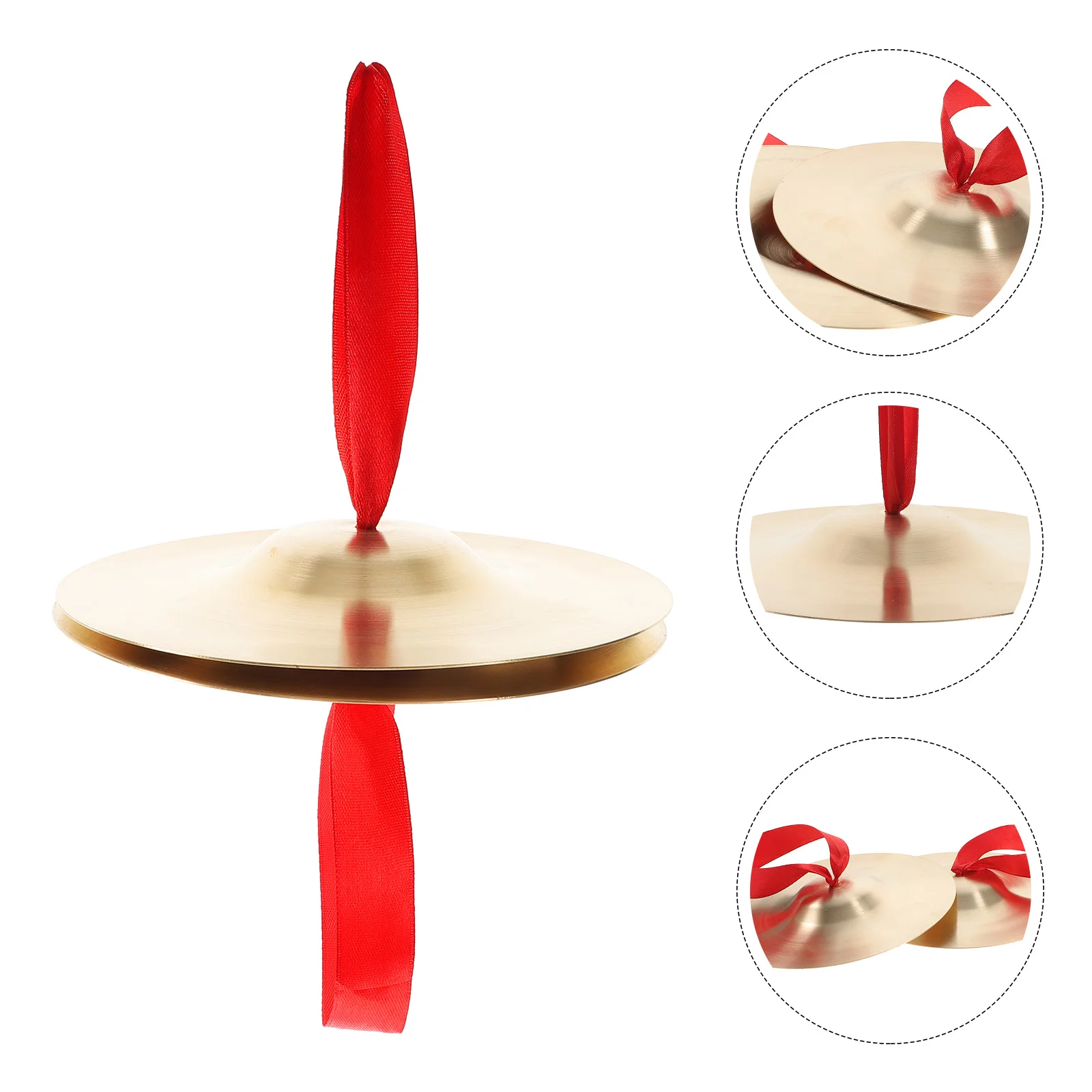 

Copper Cymbal Cymbals for Kids Finger Instrument Instruments Dance Musical Small Fingers Clothing Tassel