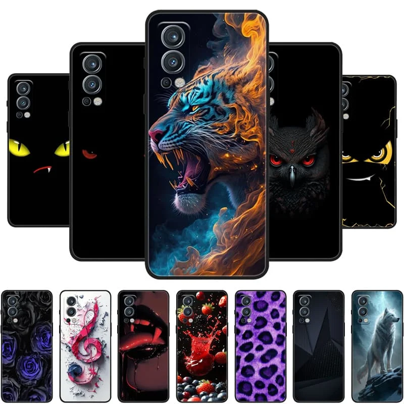 Para OnePlus Nord 2 5G funda trasera de silicona funda de teléfono para OnePlus Nord2 5G fundas para One Plus Nord 2 5G Fundas de parachoques suaves