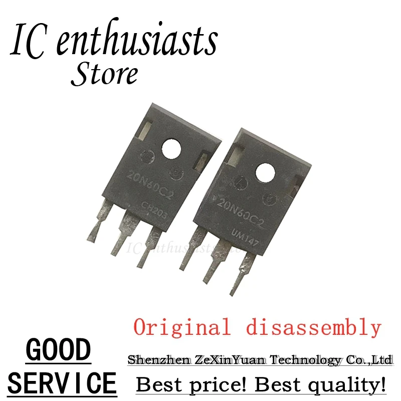 

5PCS 10PCS SPW20N60C2 20N60C2 TO-247 Original disassembly