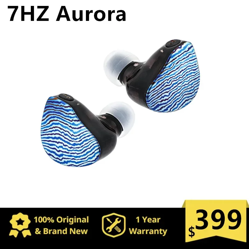 

7Hz Aurora 1 DD+1 Planar +2 BA Audiophile IEMs HiFi In-ear Monitor Earphone Wired Earbuds for Musicians