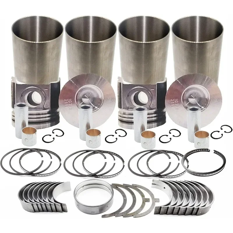 V2003-M-DI Overhaul Rebuild Kit Without Gasket Valve for Kubota Direct Injection for Bobcat 1G770-21110 Loader Piston Engine