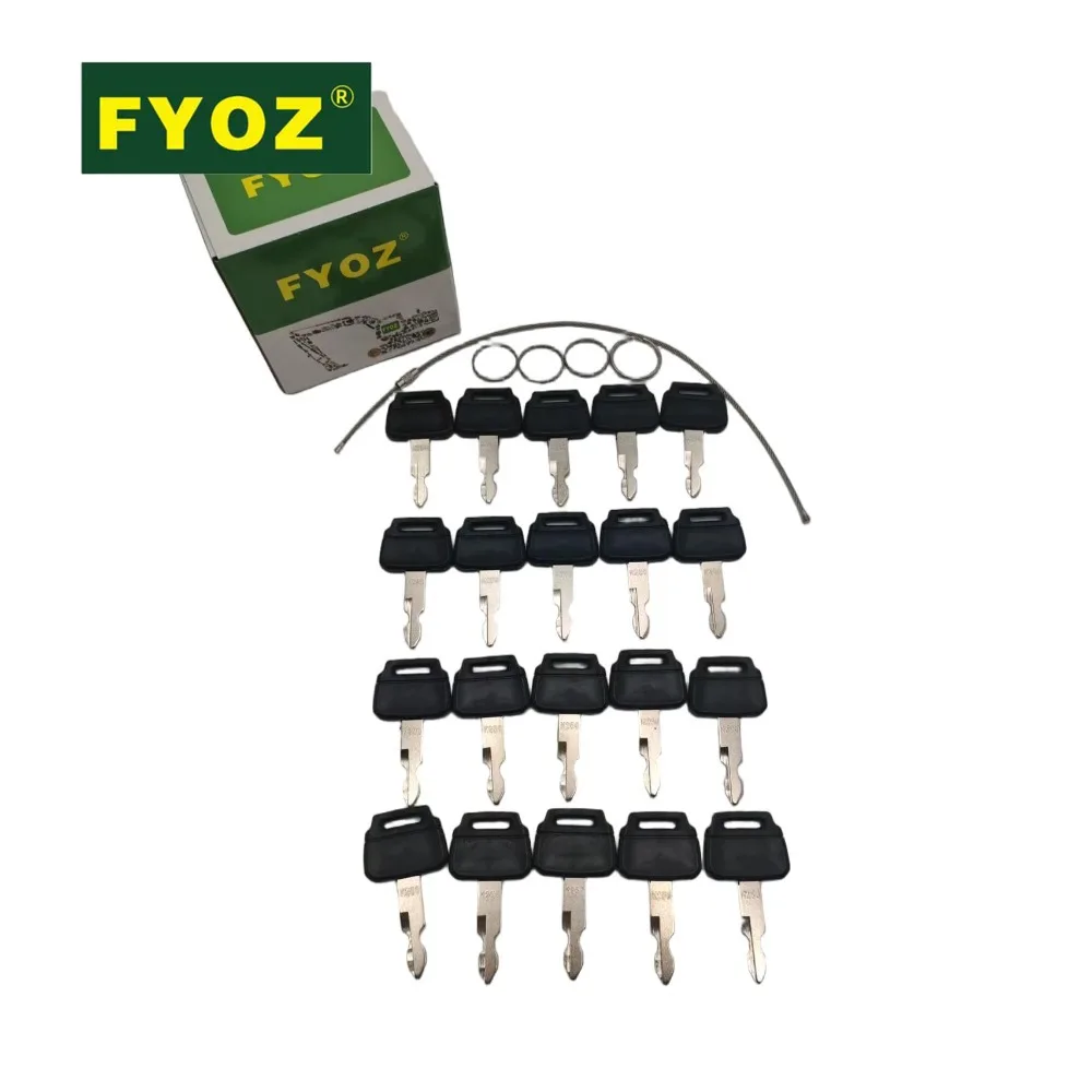 20PCS Side Door and Ignition Start Key For Kobelco Excavator SK60 SK130 SK200 SK260 SK350 K250 Excavator Part